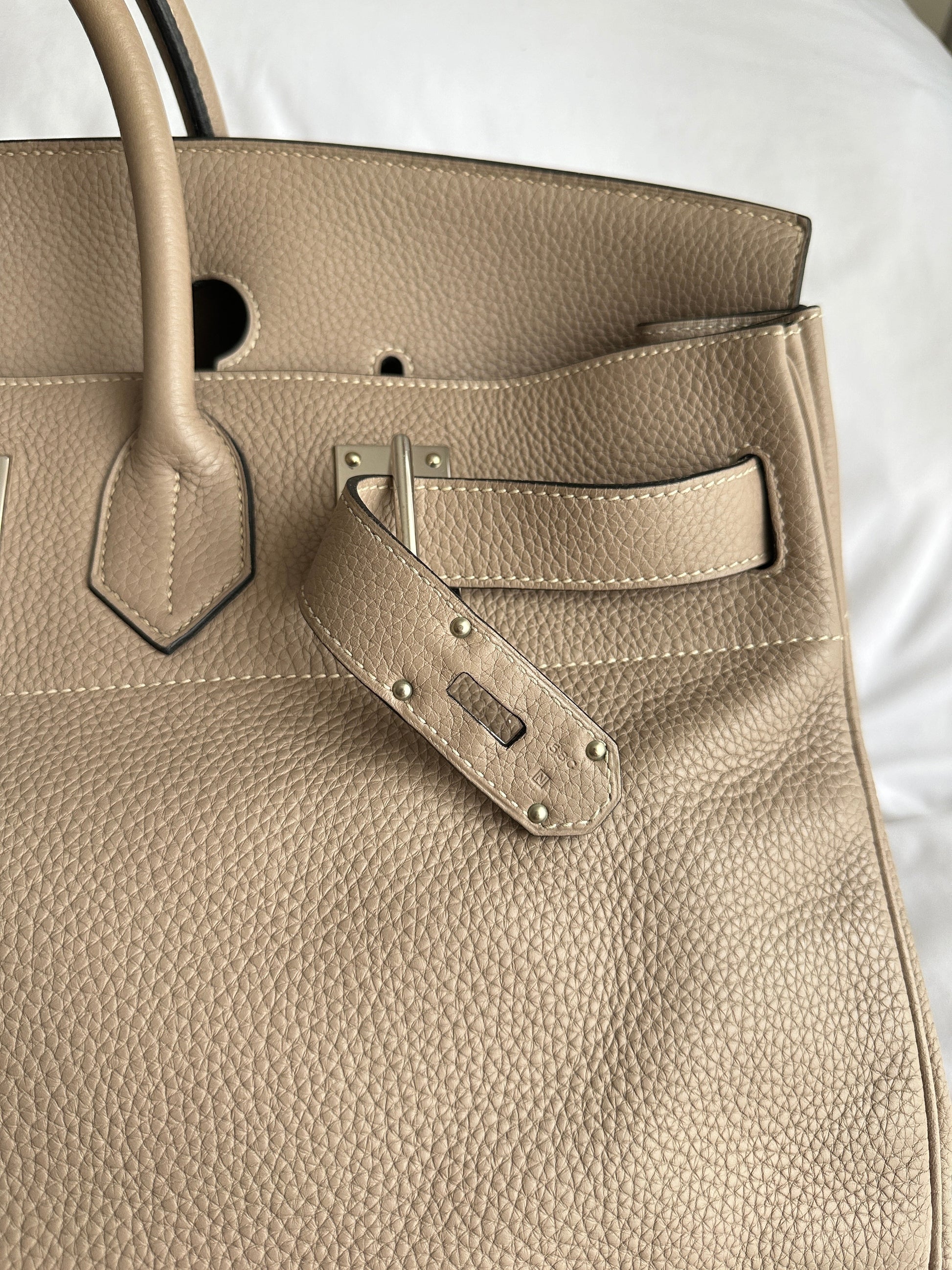 Hermès Birkin HAC Haut à Courroies 50 Gris Tourterelle Togo from 2010 | ELUXE STORE