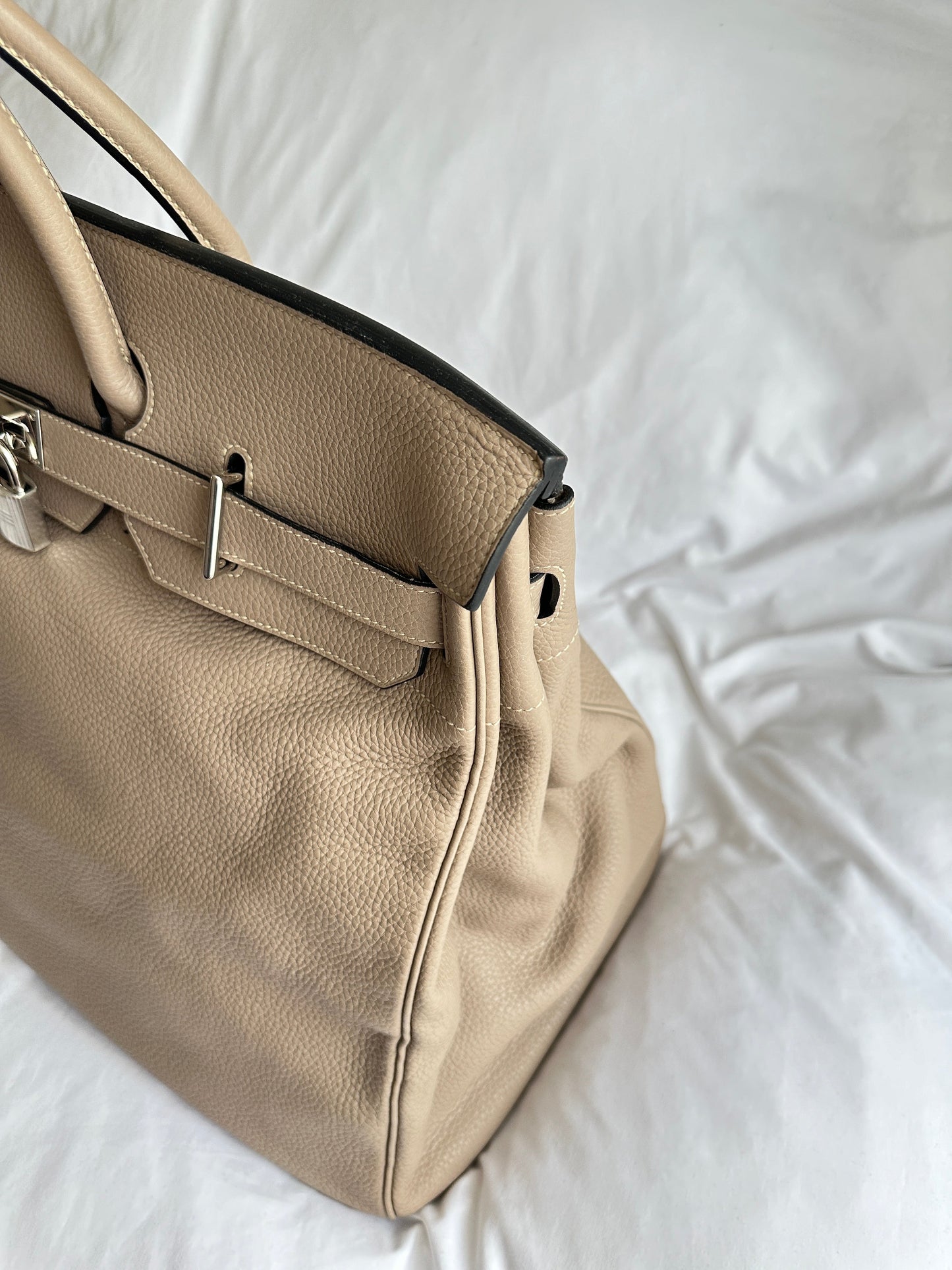 Hermès Birkin HAC Haut à Courroies 50 Gris Tourterelle Togo from 2010 | ELUXE STORE