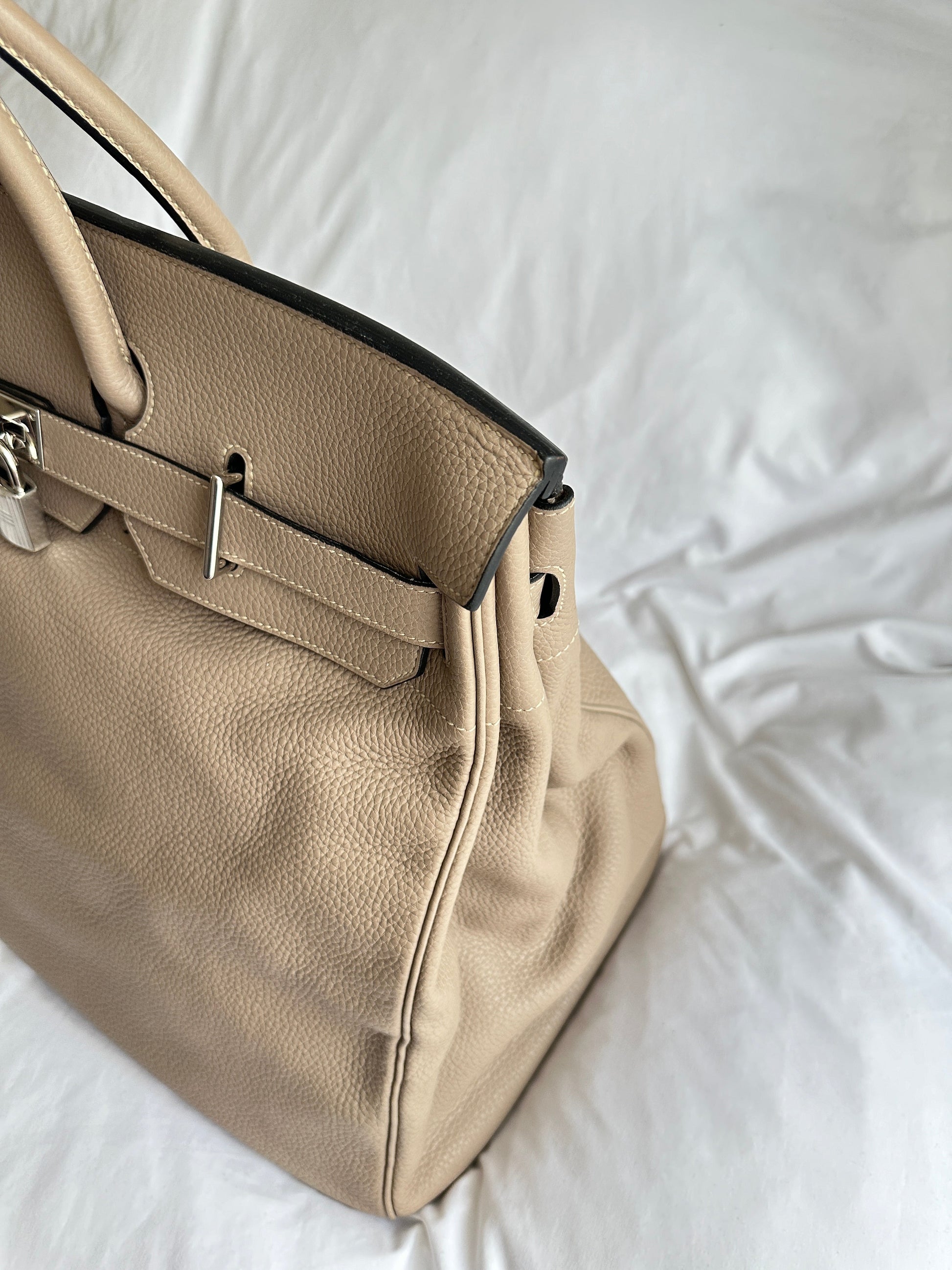 Hermès Birkin HAC Haut à Courroies 50 Gris Tourterelle Togo from 2010 | ELUXE STORE