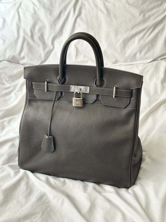 Hermès HAC Haut à Courroies Birkin 40 Chocolate Brown Togo from 2004 | ELUXE STORE | Shop pre-loved Hermes