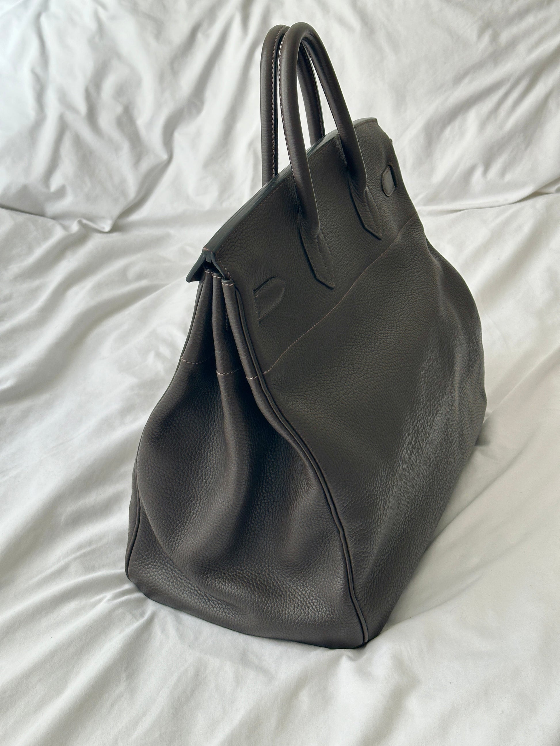 Hermès HAC Haut à Courroies Birkin 40 Chocolate Brown Togo from 2004 | ELUXE STORE | Shop pre-loved Hermes