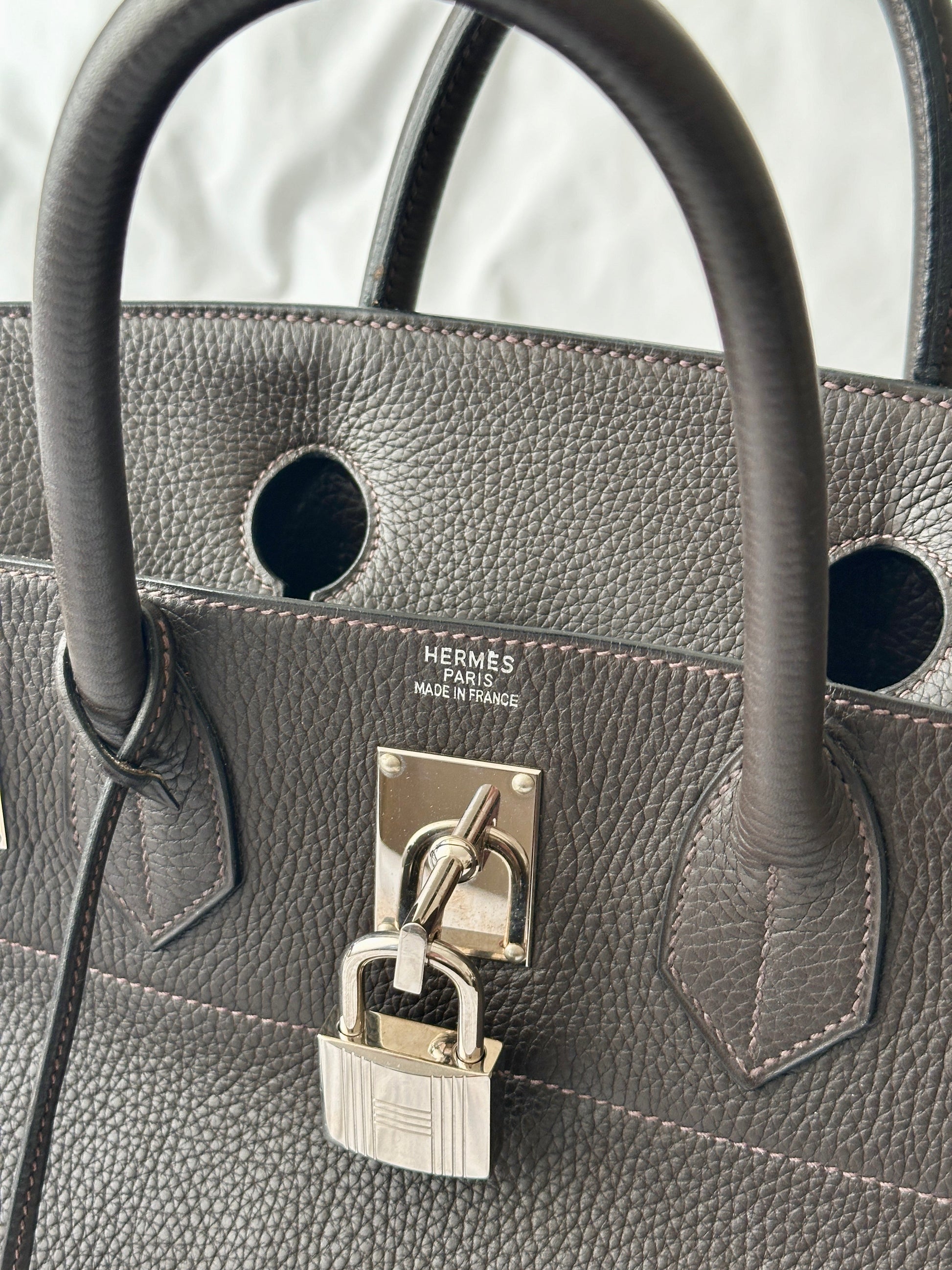 Hermès HAC Haut à Courroies Birkin 40 Chocolate Brown Togo from 2004 | ELUXE STORE | Shop pre-loved Hermes