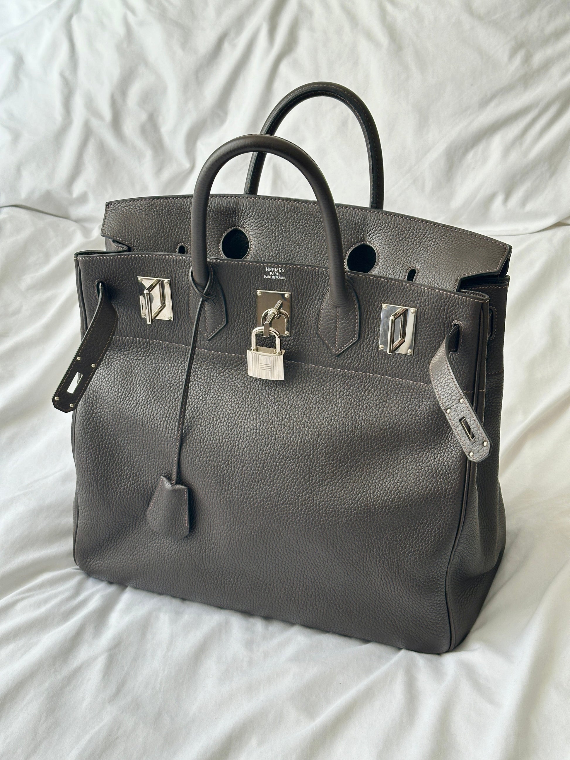 Hermès HAC Haut à Courroies Birkin 40 Chocolate Brown Togo from 2004 | ELUXE STORE | Shop pre-loved Hermes