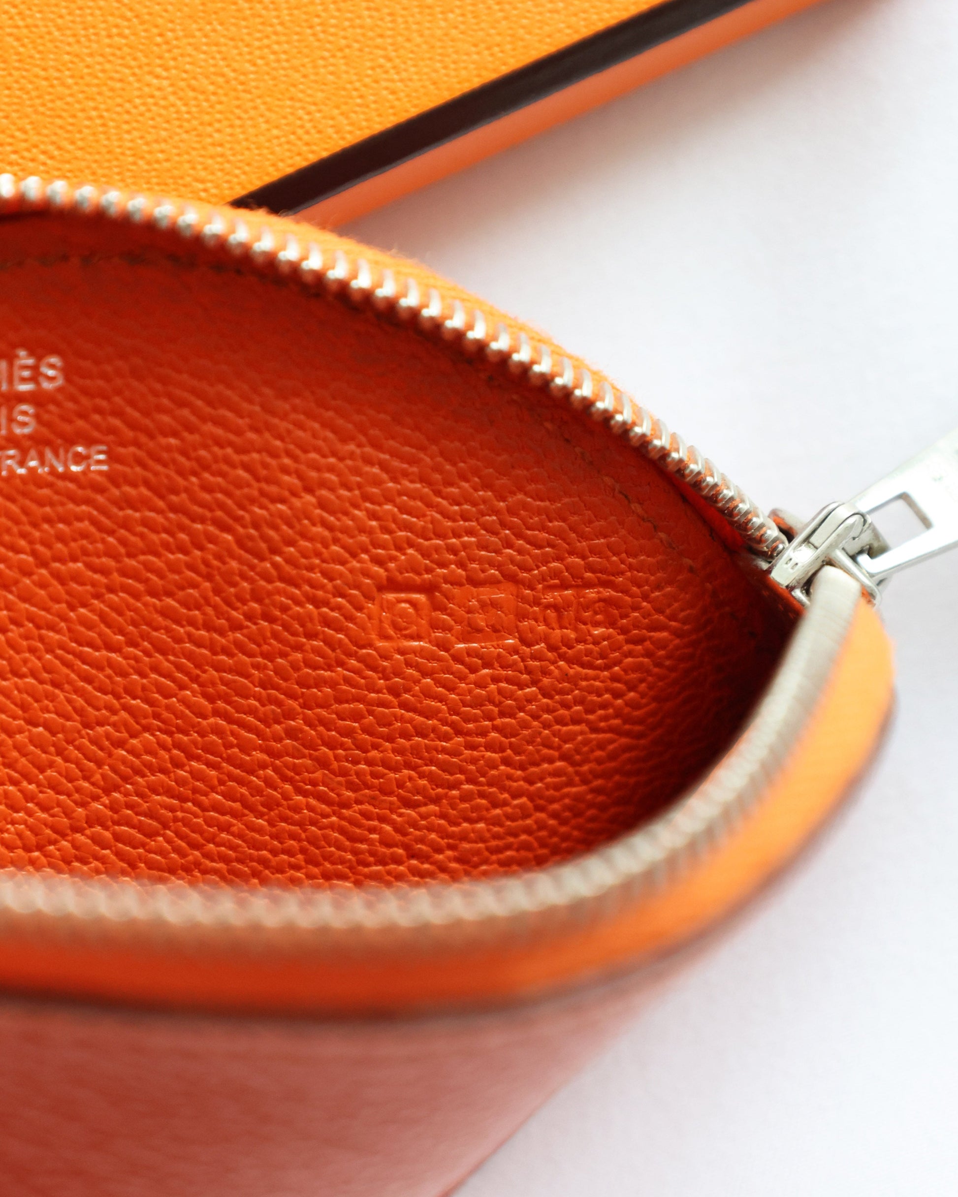 Buy Hermès Tutti Frutti Orange Leather Coin Pouch | ELUXE STORE