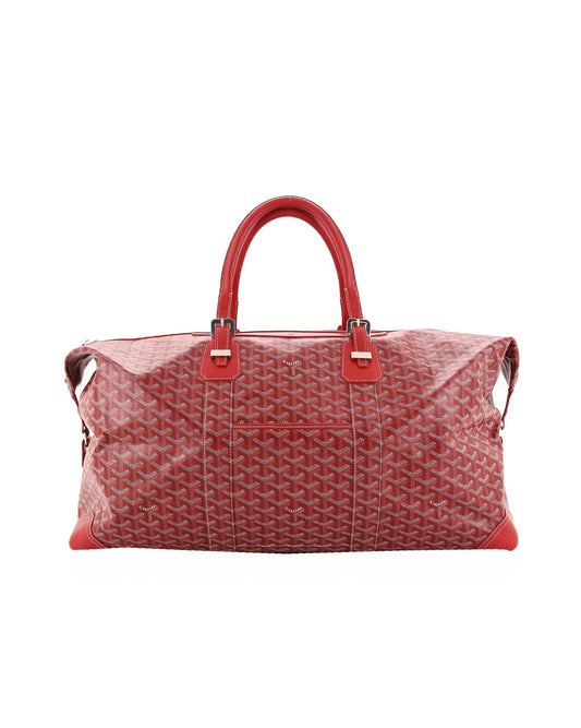 Goyard Red Goyardine Boeing 55 Duffle Bag