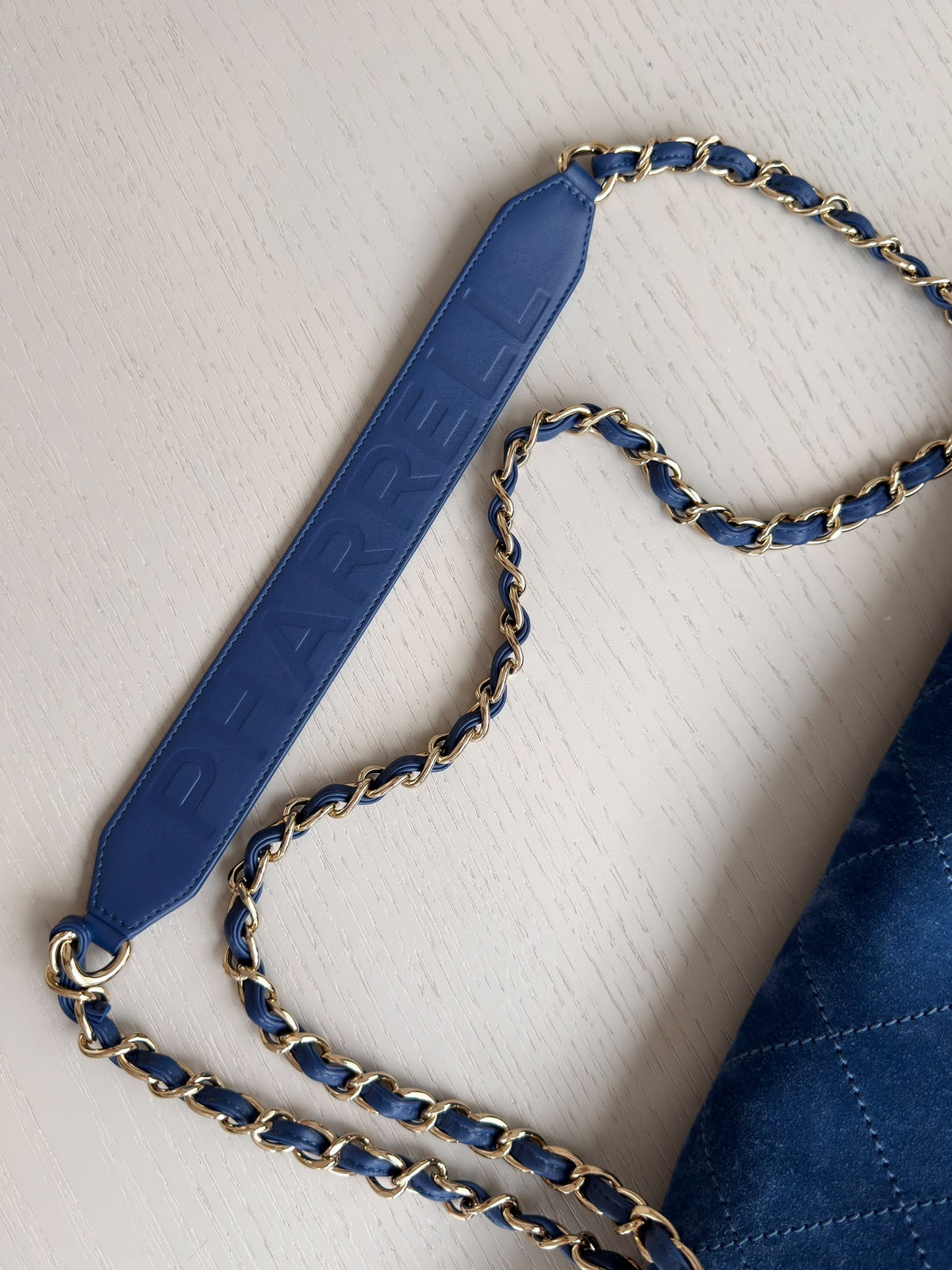 Chanel x Pharrell Williams Blue Suede XXL Classic Flap Bag