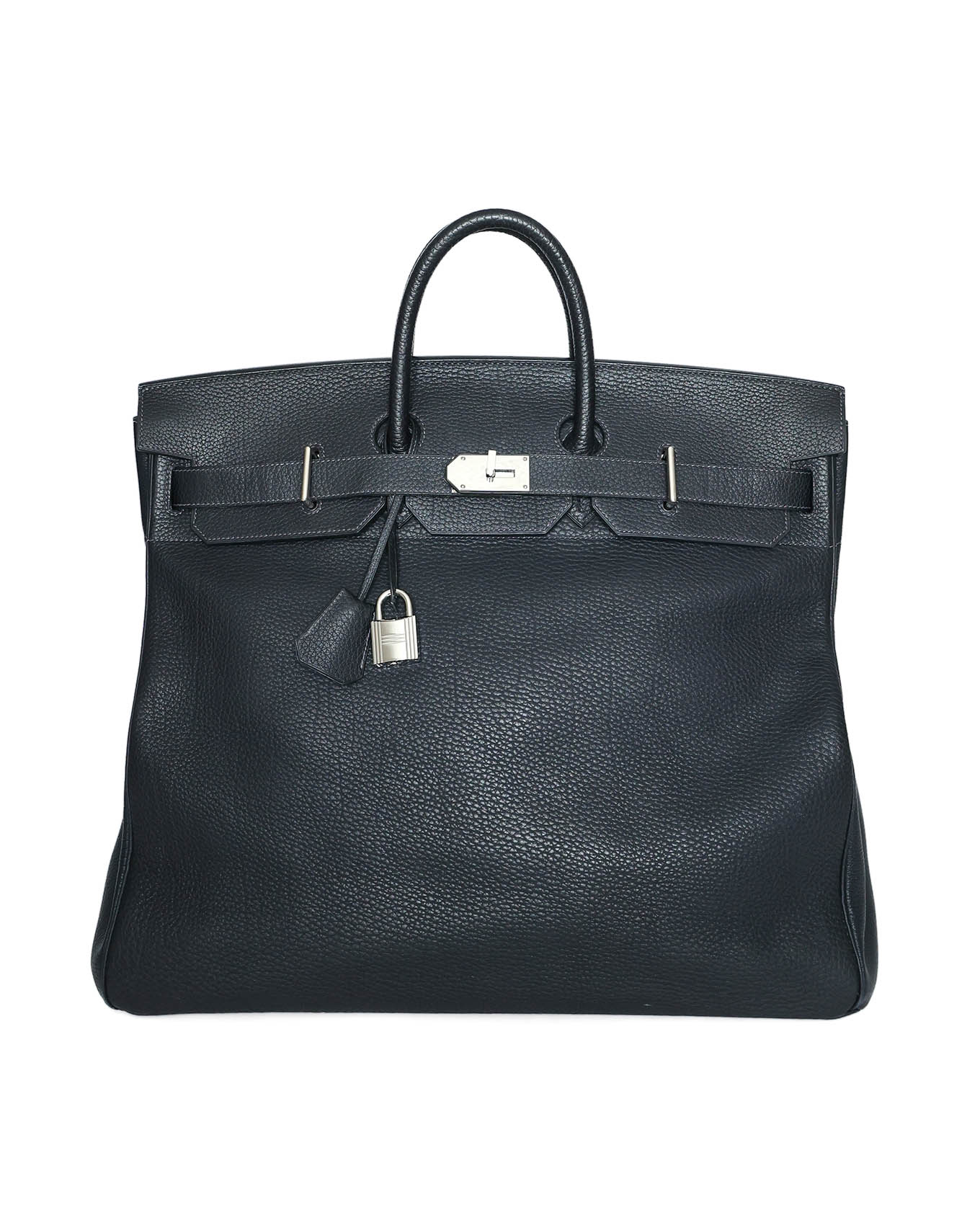 Hermès HAC Haut à Courroies 50 Black and Blue Verso Togo 2008