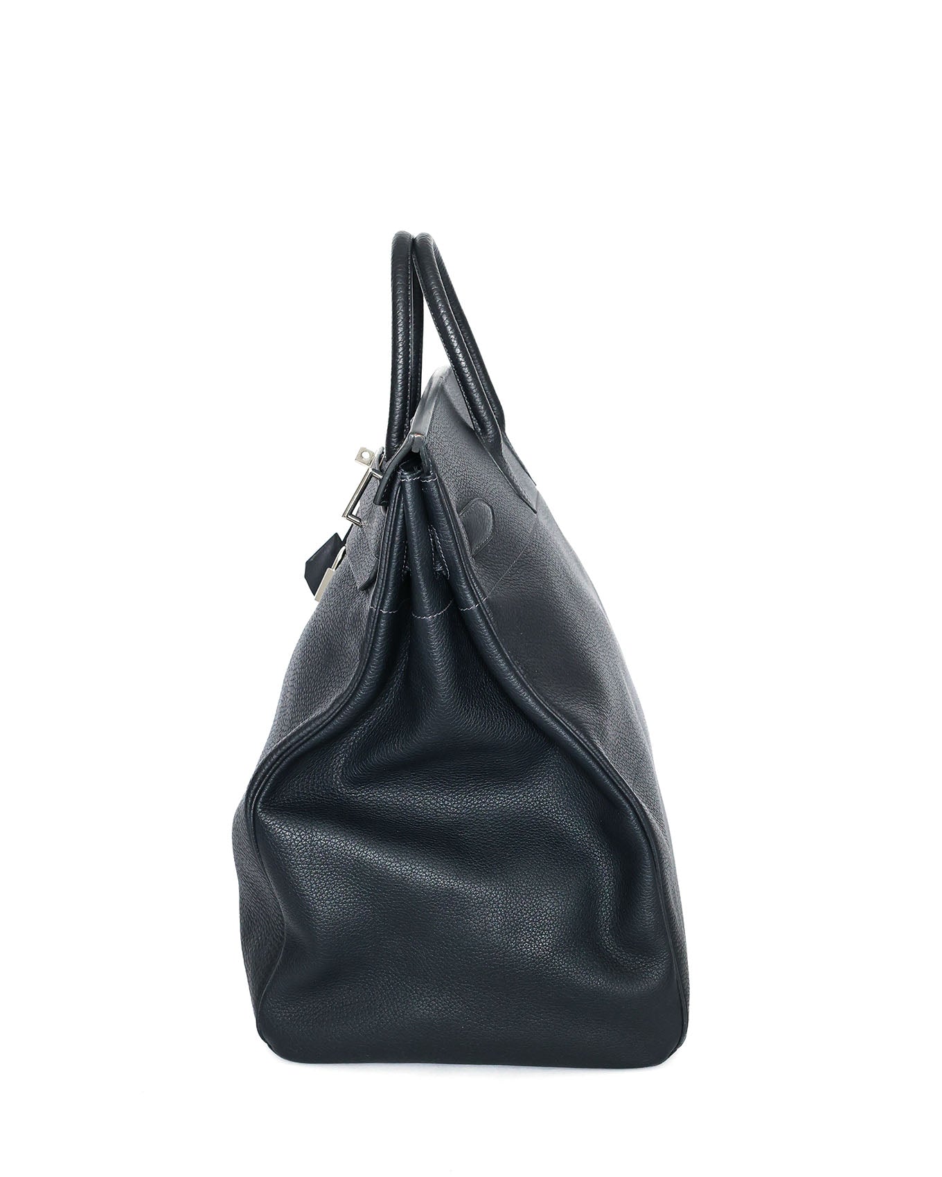 Hermès HAC Haut à Courroies 50 Black and Blue Verso Togo 2008