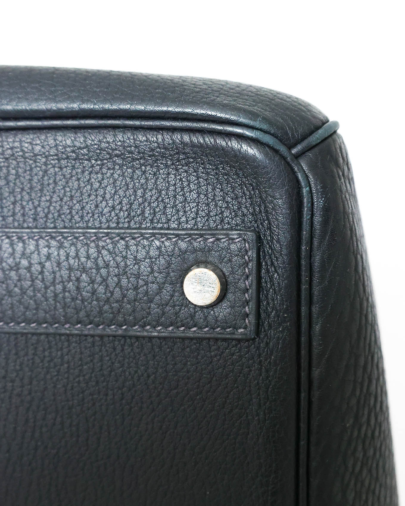 Hermès HAC Haut à Courroies 50 Black and Blue Verso Togo 2008