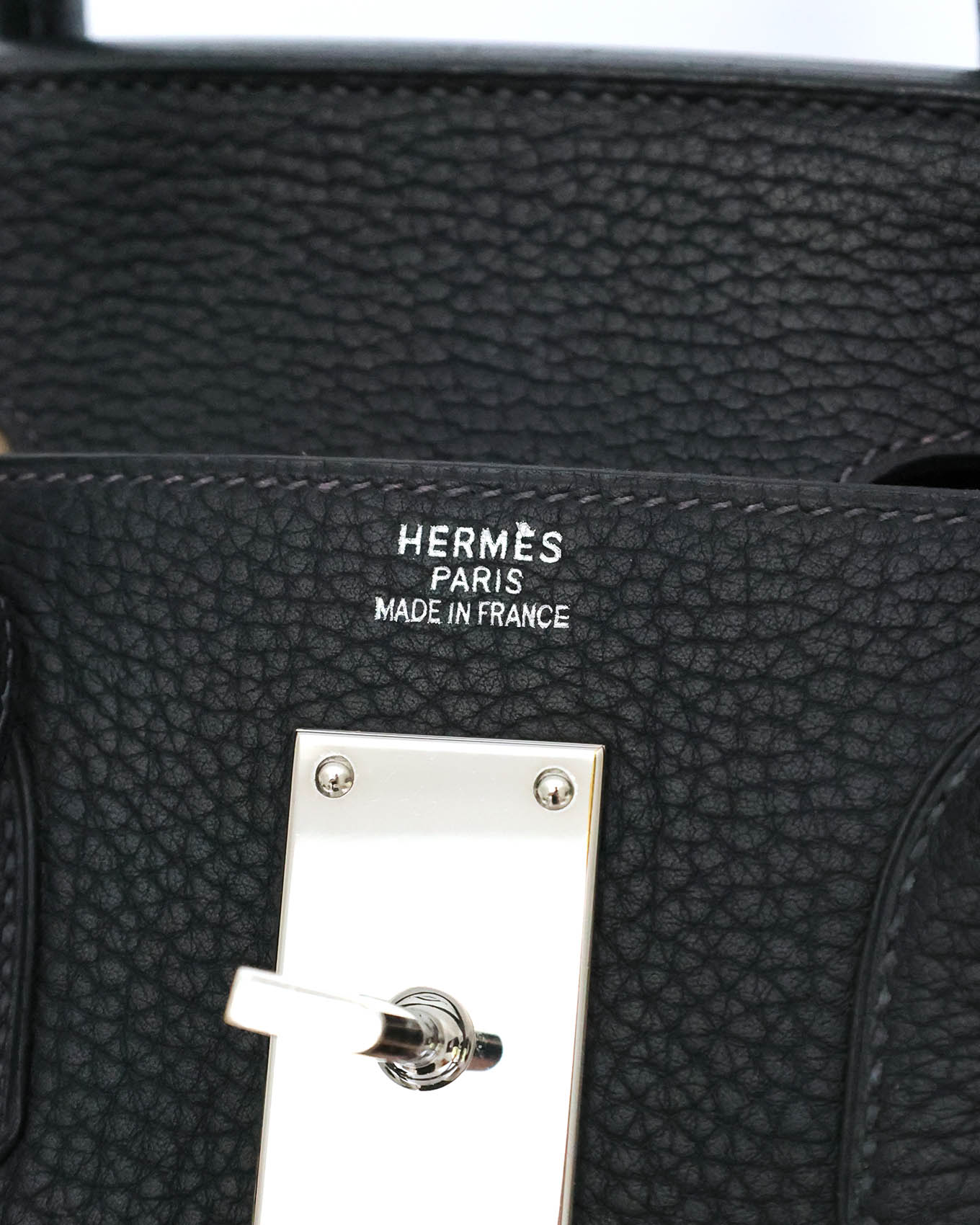Hermès HAC Haut à Courroies 50 Black and Blue Verso Togo 2008