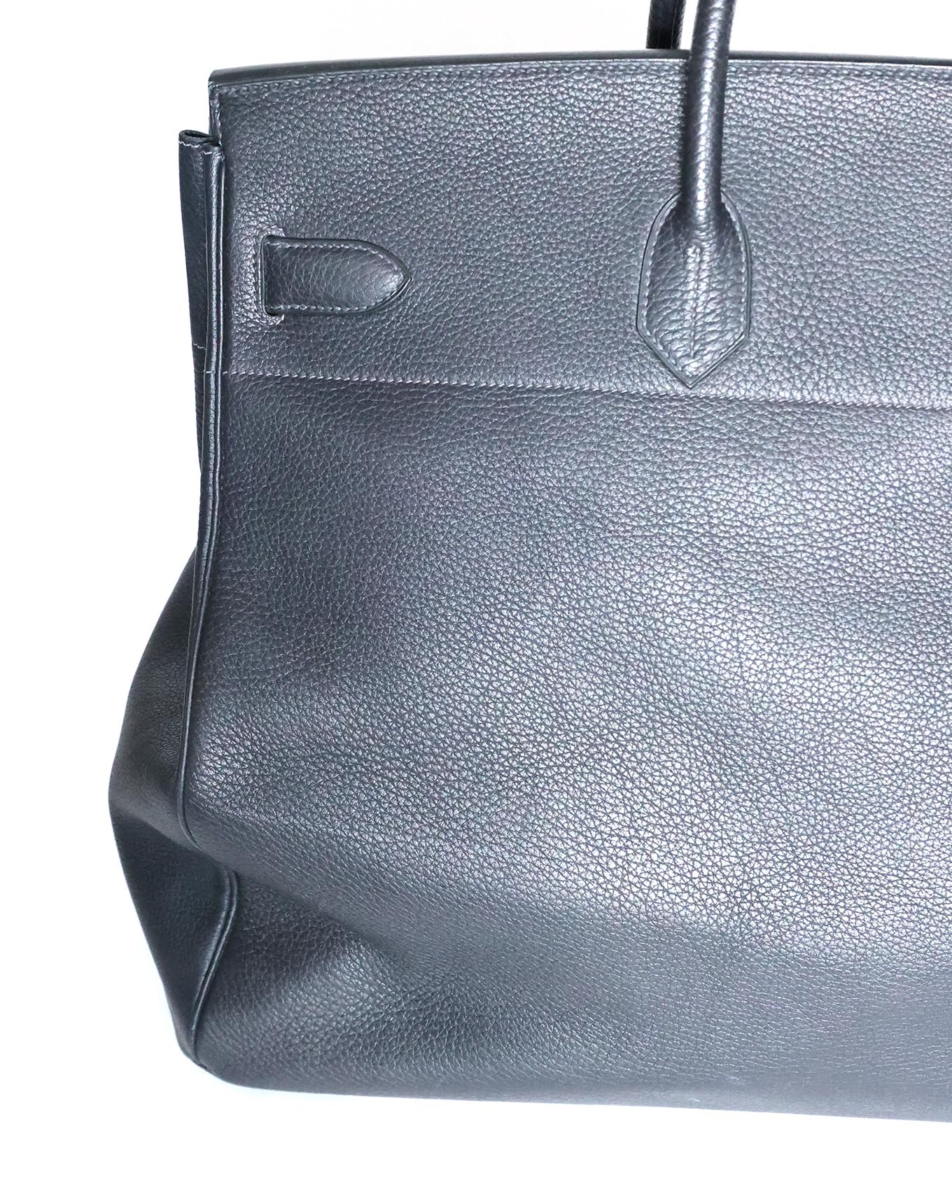 Hermès HAC Haut à Courroies 50 Black and Blue Verso Togo 2008