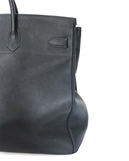 Hermès HAC Haut à Courroies 50 Black and Blue Verso Togo 2008