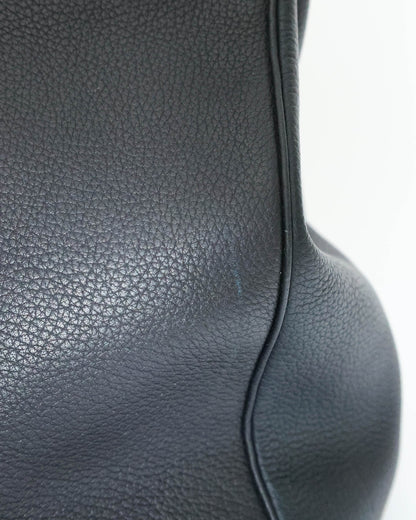 Hermès HAC Haut à Courroies 50 Black and Blue Verso Togo 2008