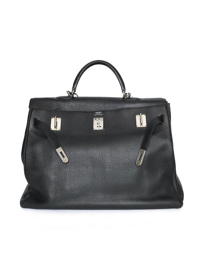 Hermès Kelly 50 Voyage Black Togo 2009