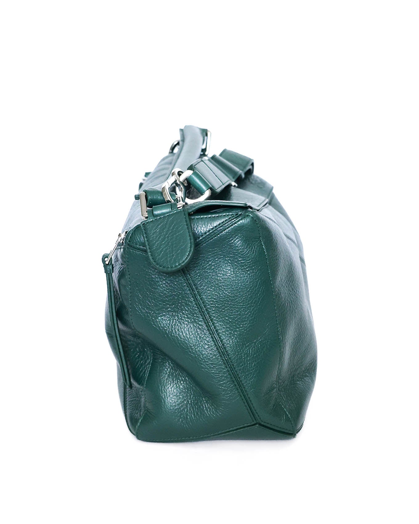 Loewe XL Puzzle Bag Emerald Green Deerskin 2025