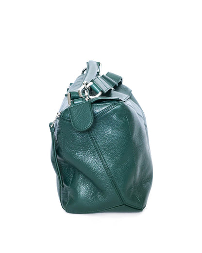 Loewe XL Puzzle Bag Emerald Green Deerskin 2025
