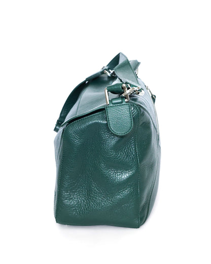 Loewe XL Puzzle Bag Emerald Green Deerskin 2025