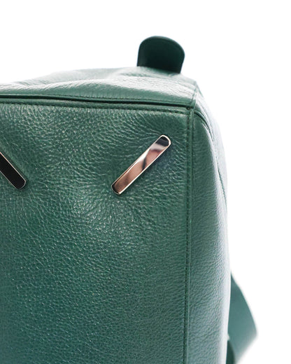 Loewe XL Puzzle Bag Emerald Green Deerskin 2025