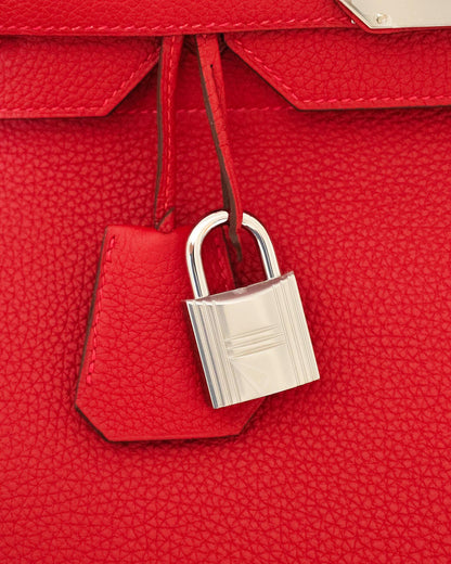 Hermès HAC Haut à Courroies 50 HSS Rouge Vif Togo 2021