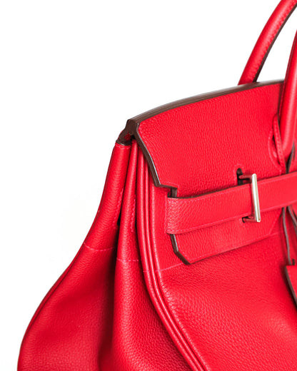 Hermès HAC Haut à Courroies 50 HSS Rouge Vif Togo 2021