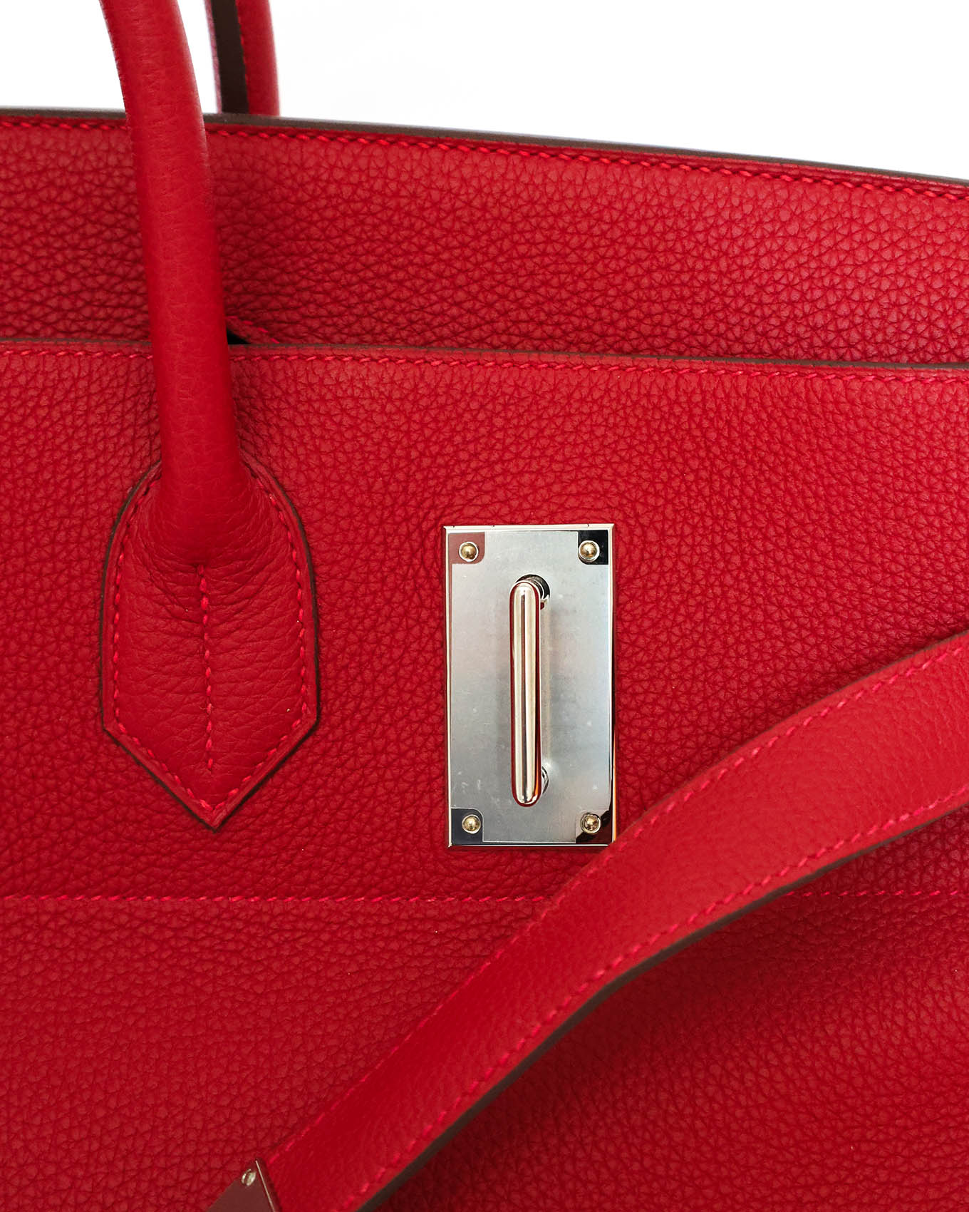Hermès HAC Haut à Courroies 50 HSS Rouge Vif Togo 2021