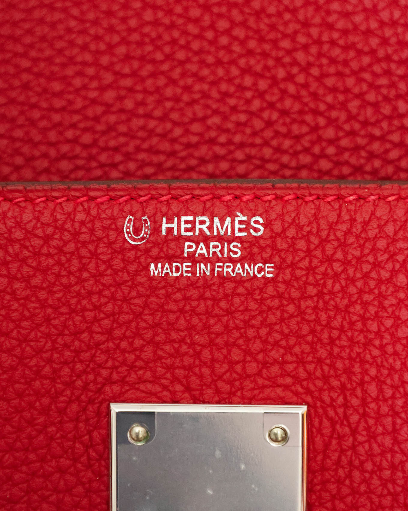 Hermès HAC Haut à Courroies 50 HSS Rouge Vif Togo 2021