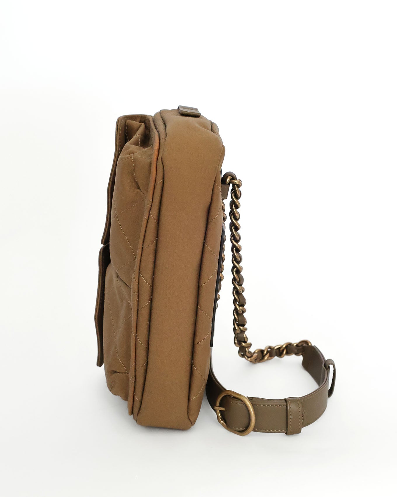 Chanel Military Green Canvas Sport Belt Bag 2019