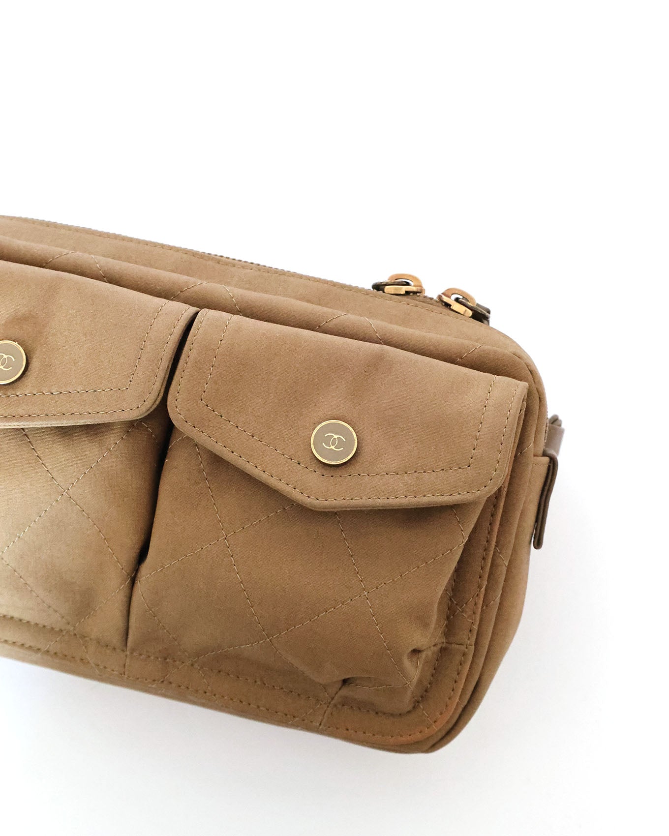Chanel Military Green Canvas Sport Belt Bag 2019