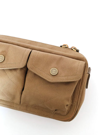 Chanel Military Green Canvas Sport Belt Bag 2019