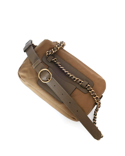 Chanel green canvas Sport belt bag, belt view