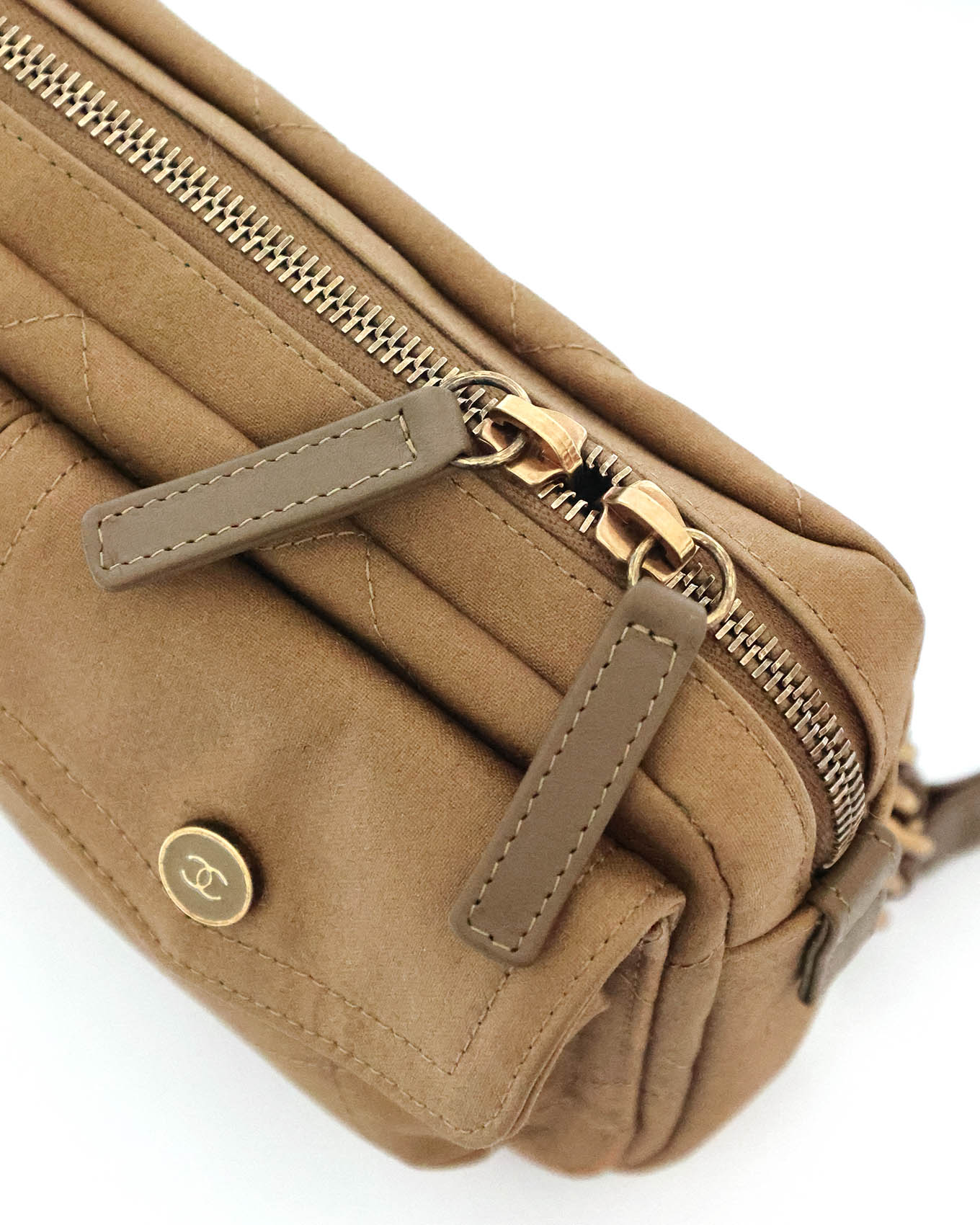 Chanel Military Green Canvas Sport Belt Bag 2019