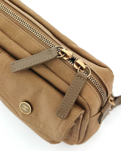 Chanel Military Green Canvas Sport Belt Bag 2019