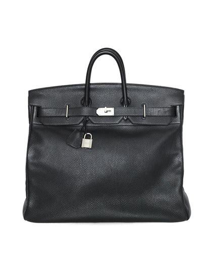 Hermès HAC Haut à Courroies 50 Black Noir Togo 2008