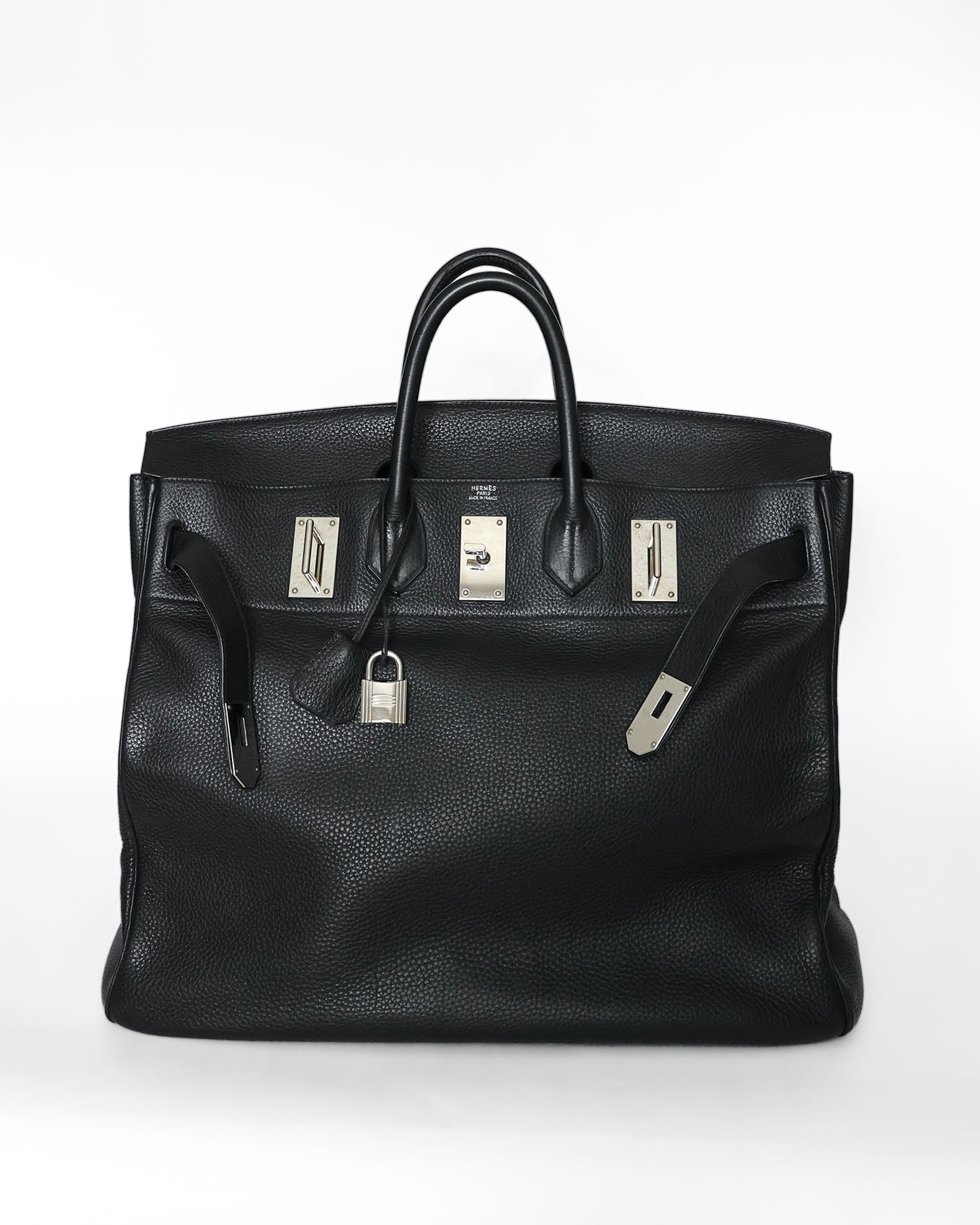 Hermès HAC Haut à Courroies 50 Black Noir Togo 2008