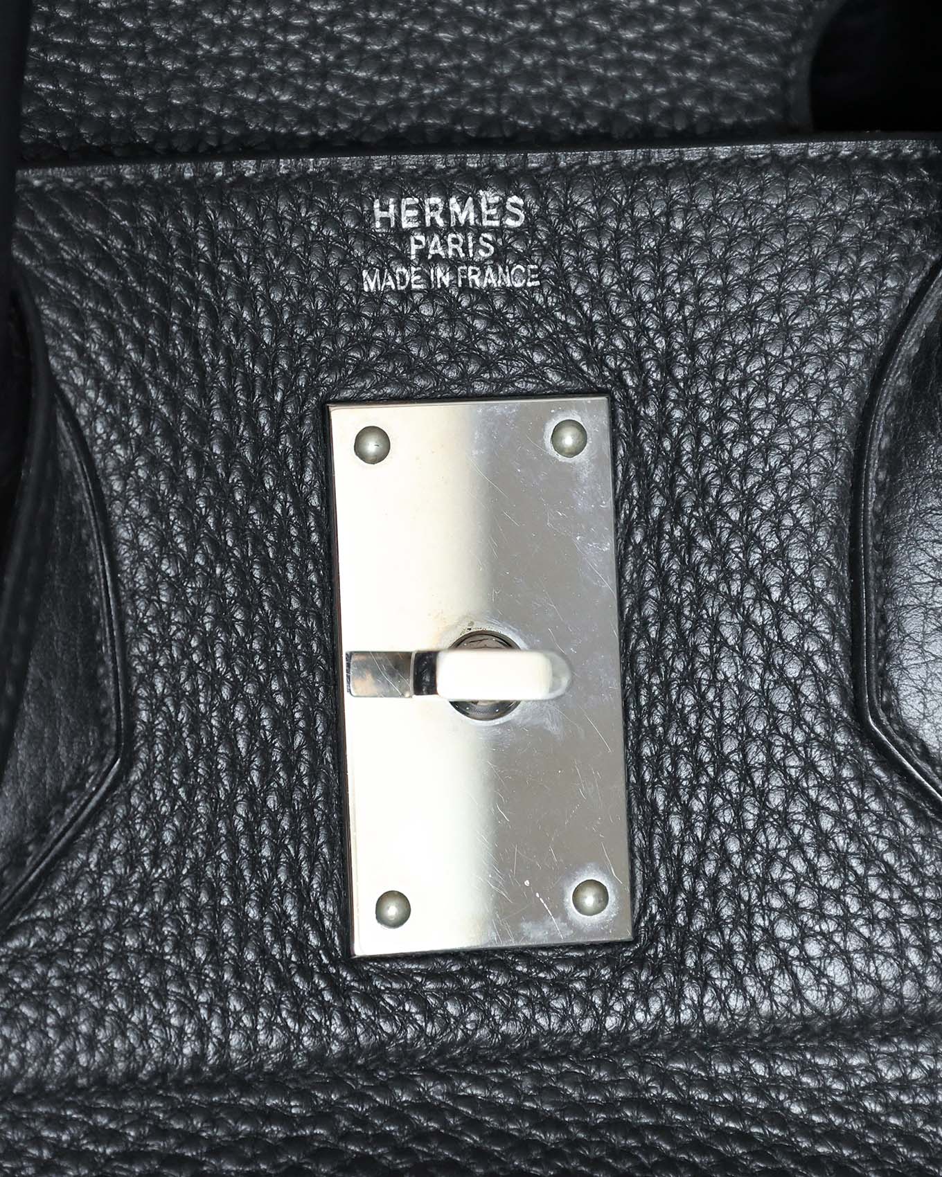Hermès HAC Haut à Courroies 50 Black Noir Togo 2008