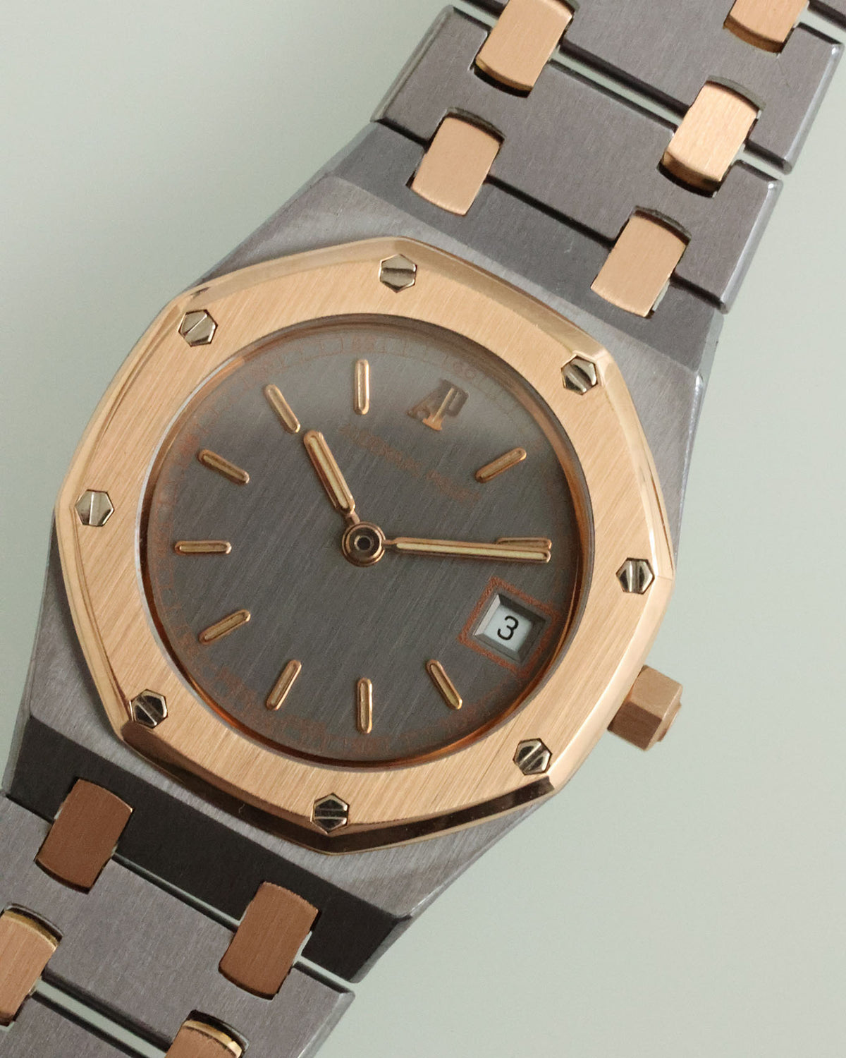 Audemars Piguet Royal Oak 59102TR Tantalum & Rose Gold 25mm Quartz circa 1989