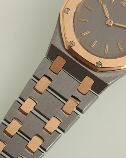 Audemars Piguet Royal Oak 59102TR Tantalum & Rose Gold 25mm Quartz circa 1989