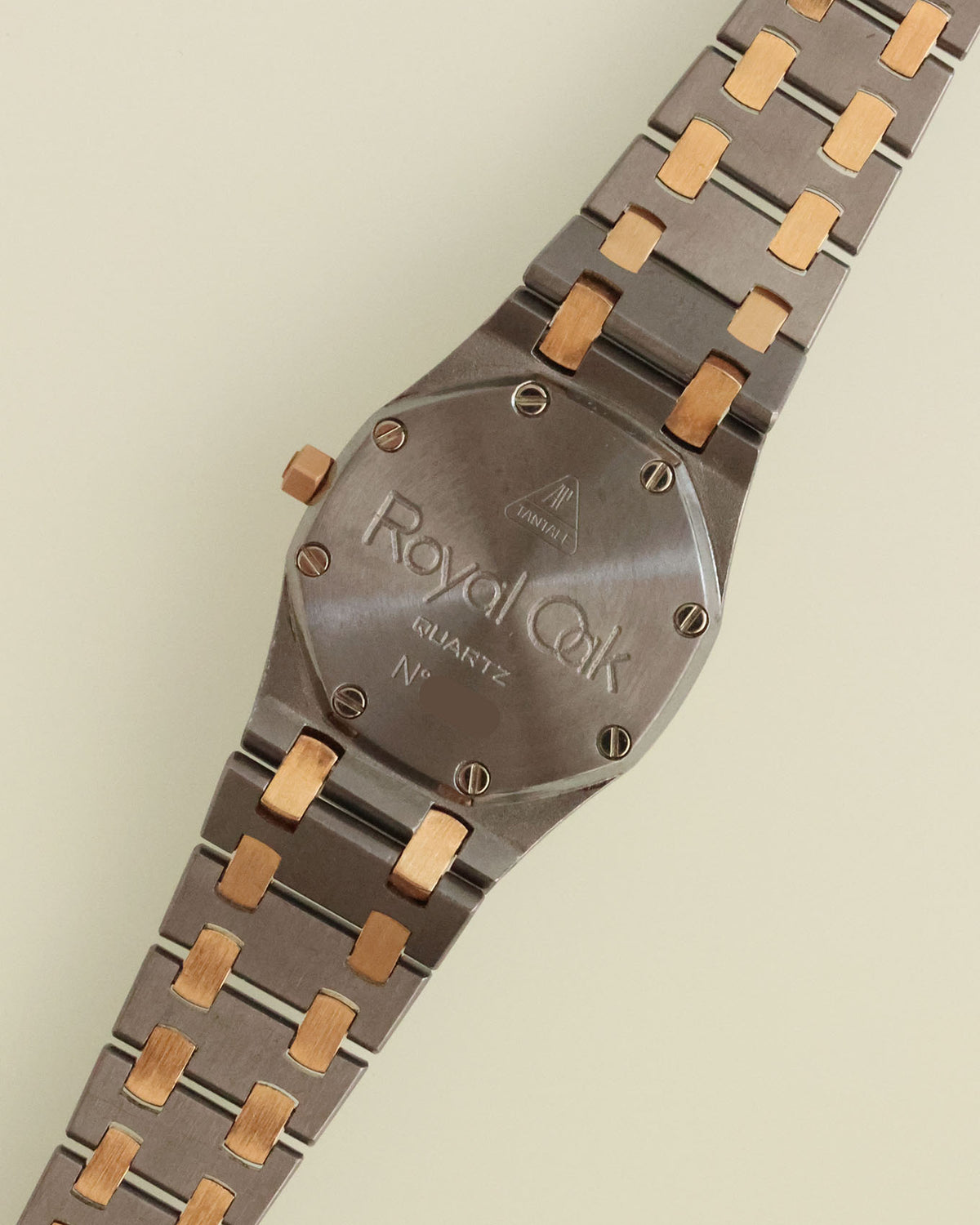Audemars Piguet Royal Oak 59102TR Tantalum & Rose Gold 25mm Quartz circa 1989