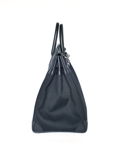 Hermès HAC Haut à Courroies 40 Black Toile 2023