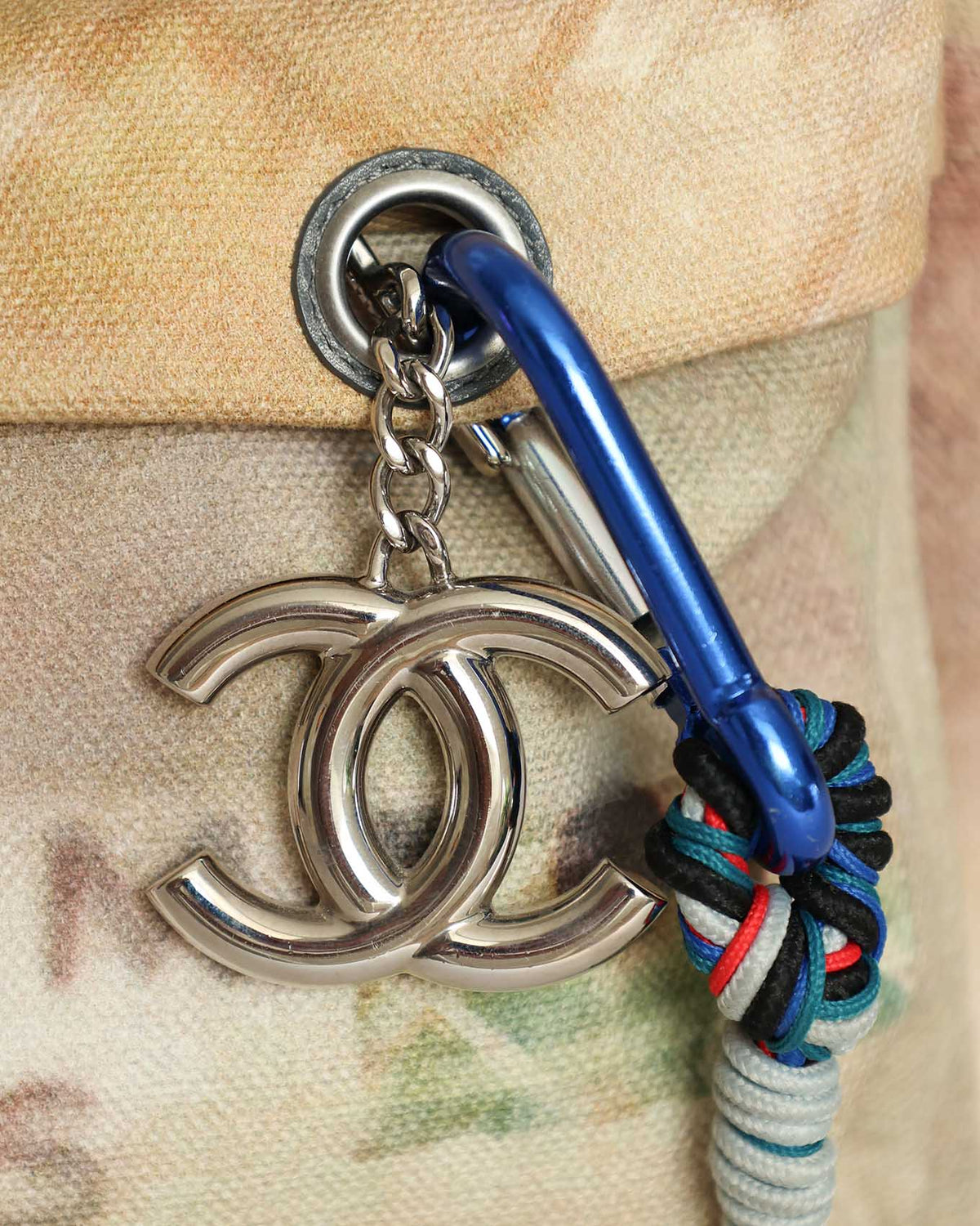 Chanel SS14 graffiti backpack braided strap and CC