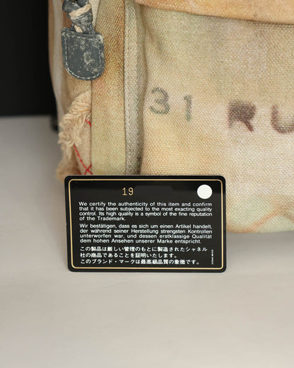 Chanel SS14 Artclass Yellow Canvas Large Graffiti Backpack Sample