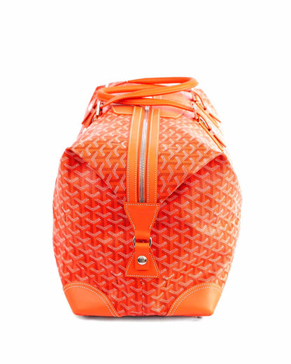 Goyard Orange Goyardine Boeing 55 Duffle Bag