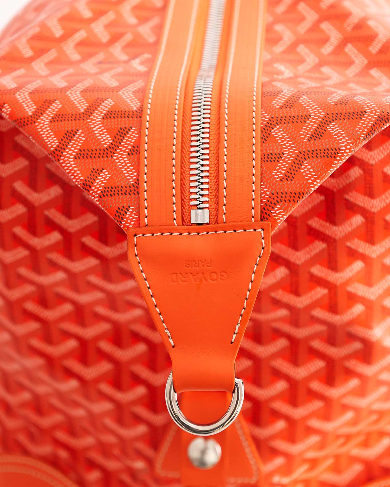 Goyard Orange Goyardine Boeing 55 Duffle Bag