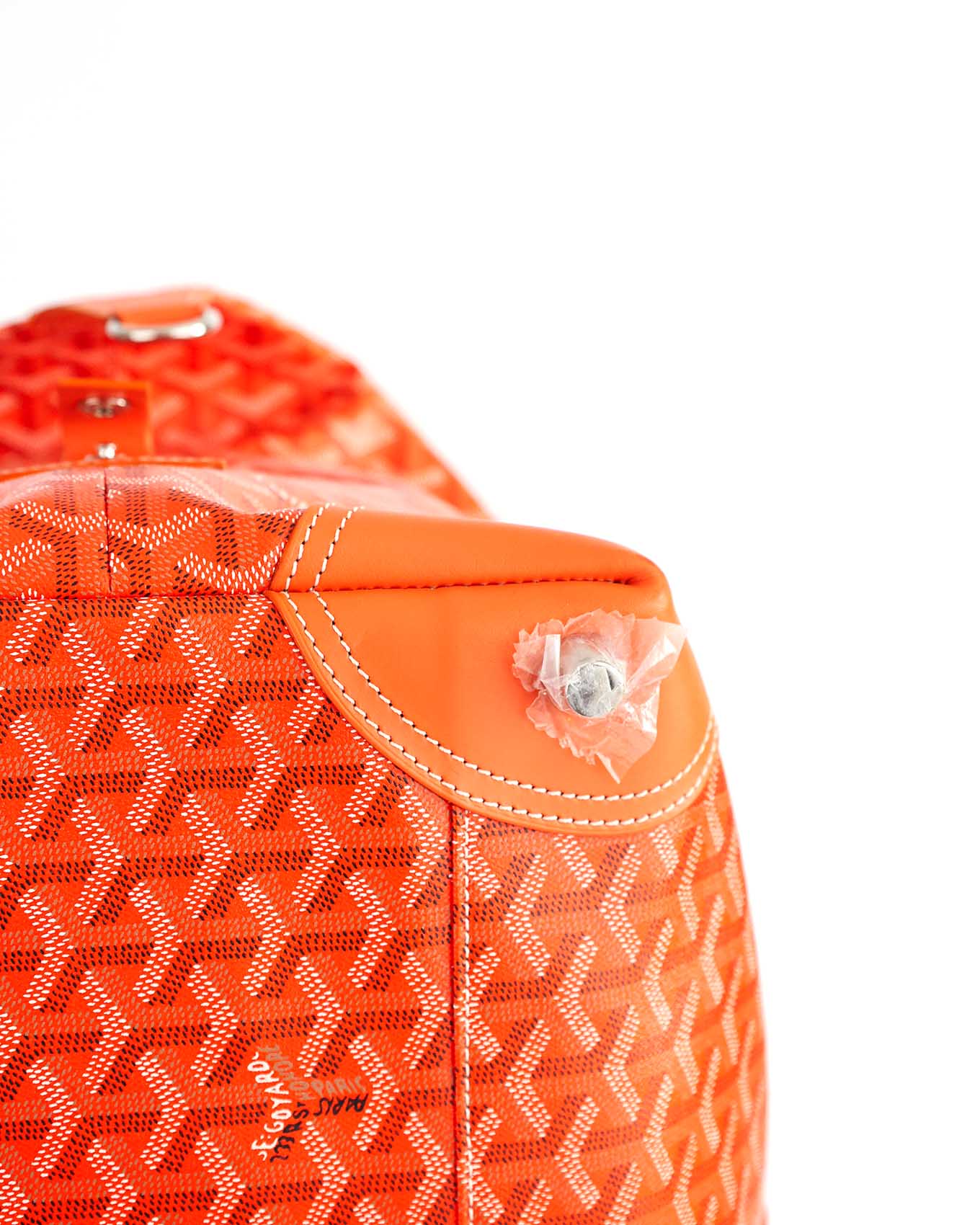 Goyard Orange Goyardine Boeing 55 Duffle Bag