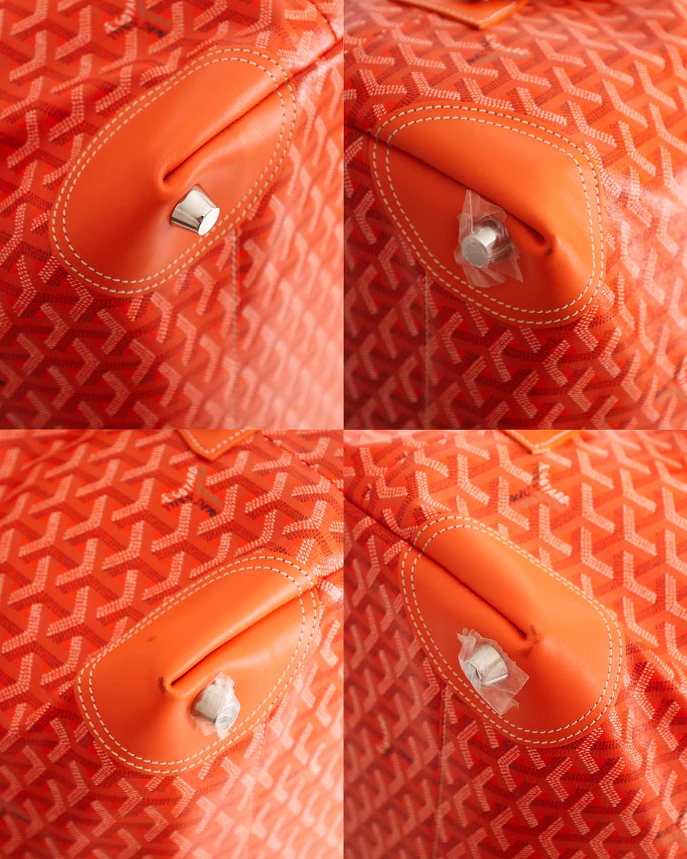Goyard Orange Goyardine Boeing 55 Duffle Bag
