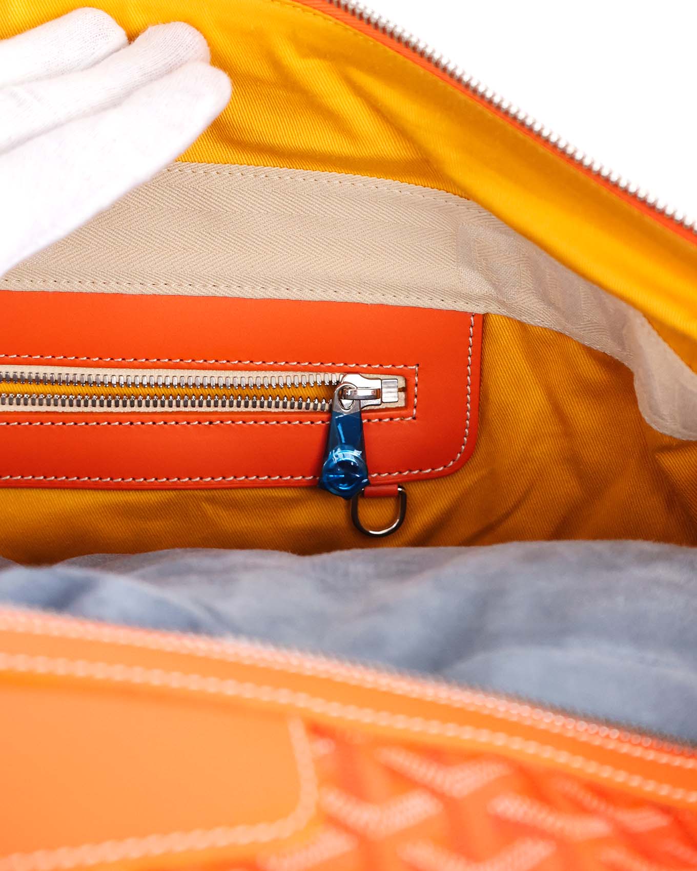 Goyard Orange Goyardine Boeing 55 Duffle Bag
