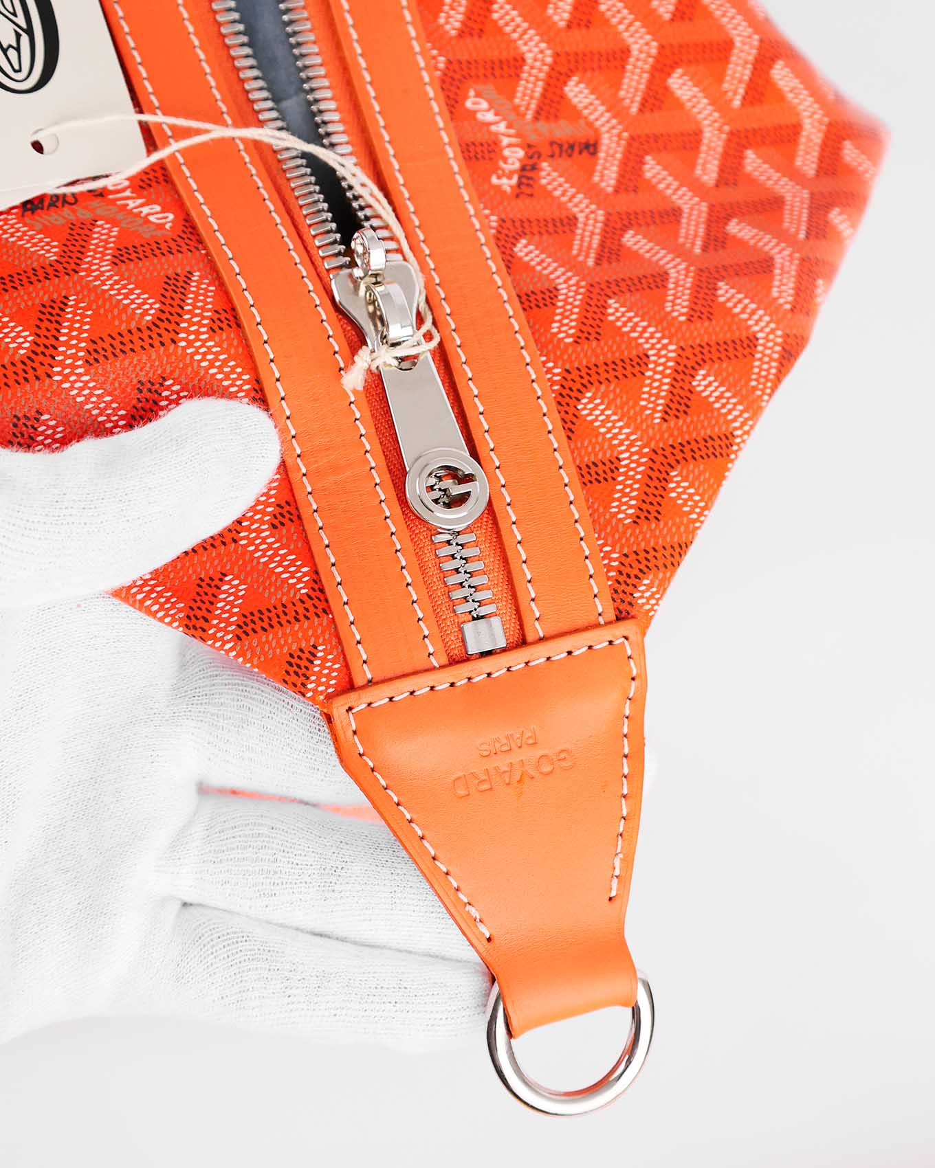 Goyard Orange Goyardine Boeing 55 Duffle Bag