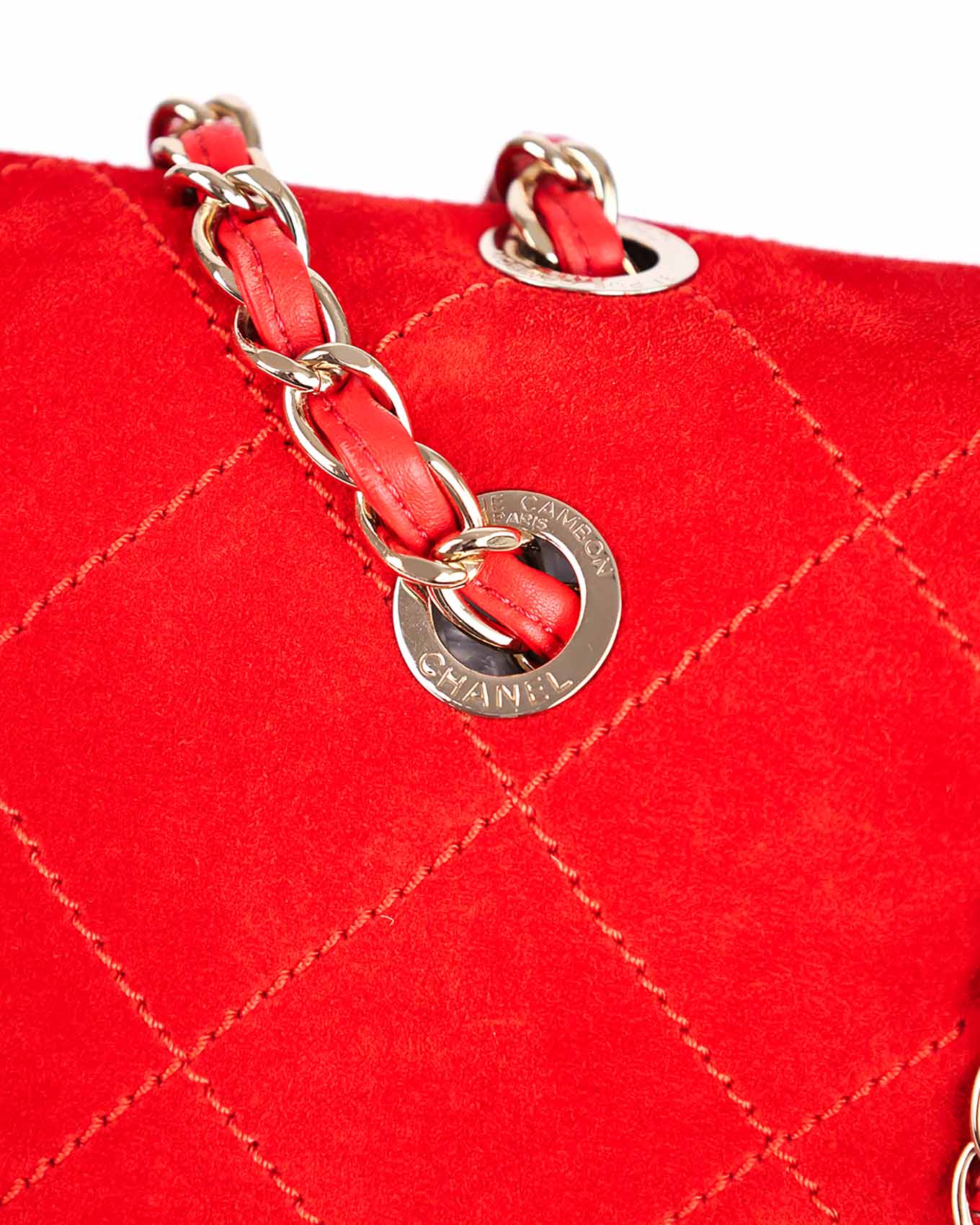 Chanel x Pharrell Williams Red Suede XXL Classic Flap Bag