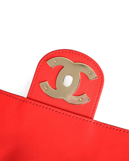 Chanel x Pharrell Williams Red Suede XXL Classic Flap Bag