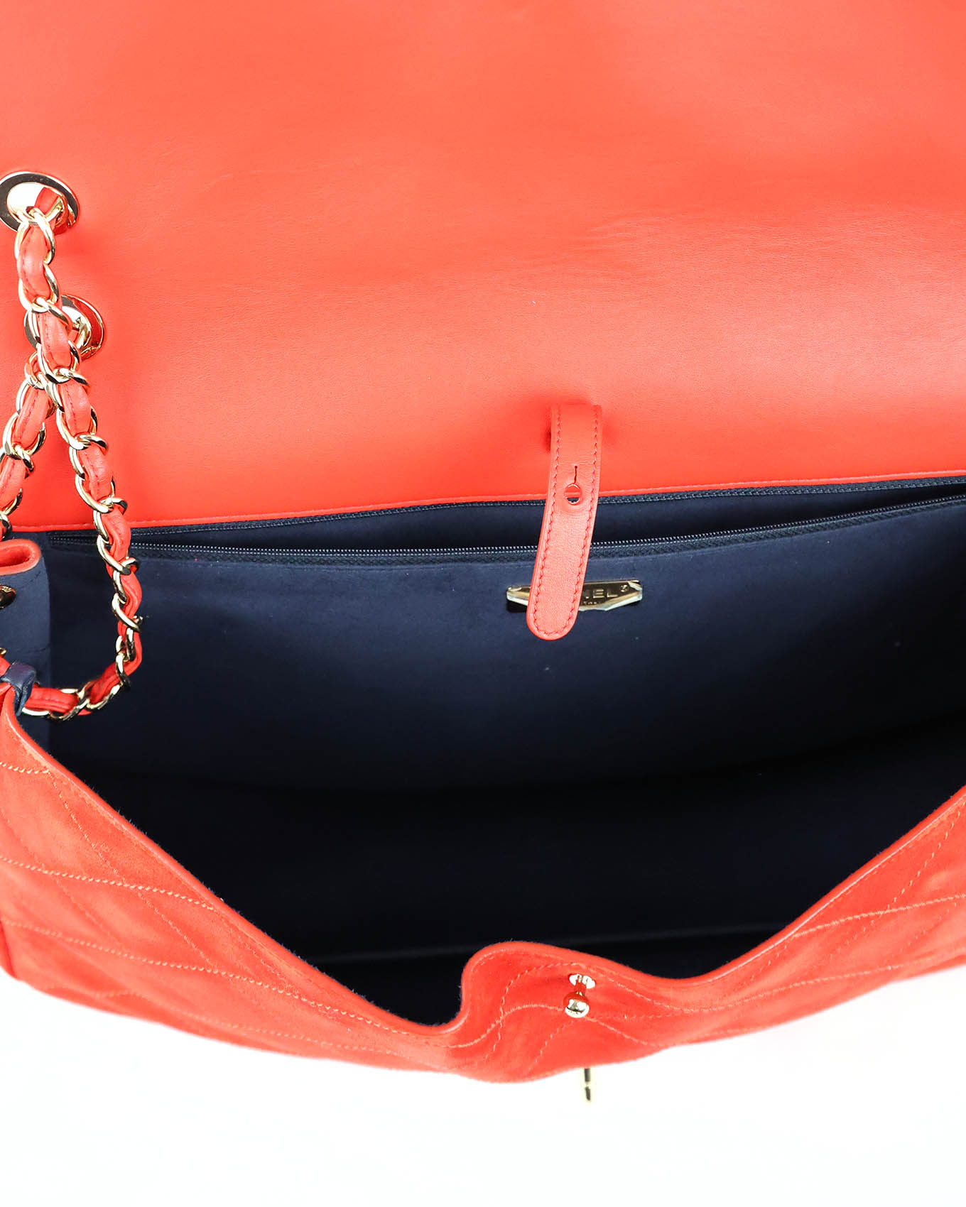 Chanel x Pharrell Williams Red Suede XXL Classic Flap Bag
